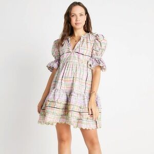 CeliaB Multicolor Plaid Mini Dress